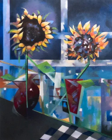 Sunflowers on the Sill